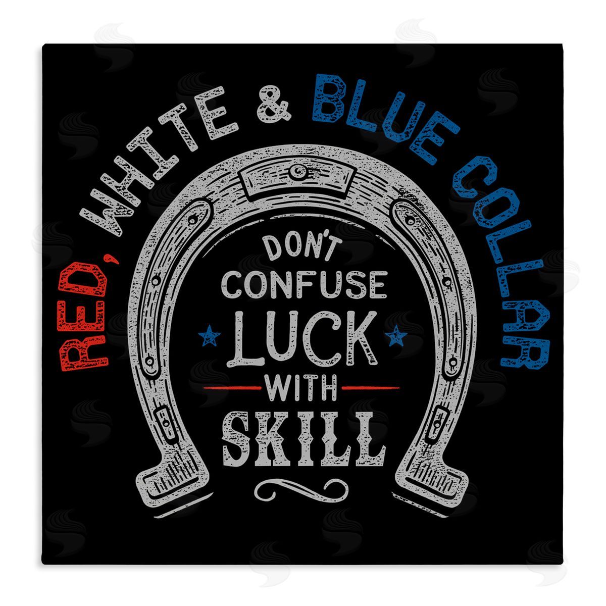 Jedco Brands, Inc. Don't Confuse Luck with Skill Canvas Wall Art Print