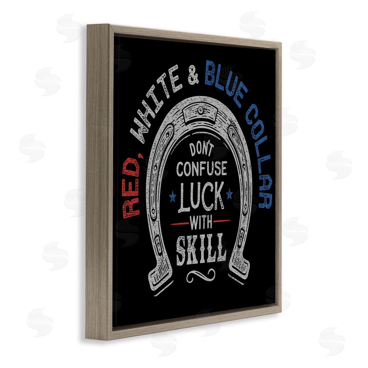 Jedco Brands, Inc. Don't Confuse Luck with Skill Canvas Wall Art Print