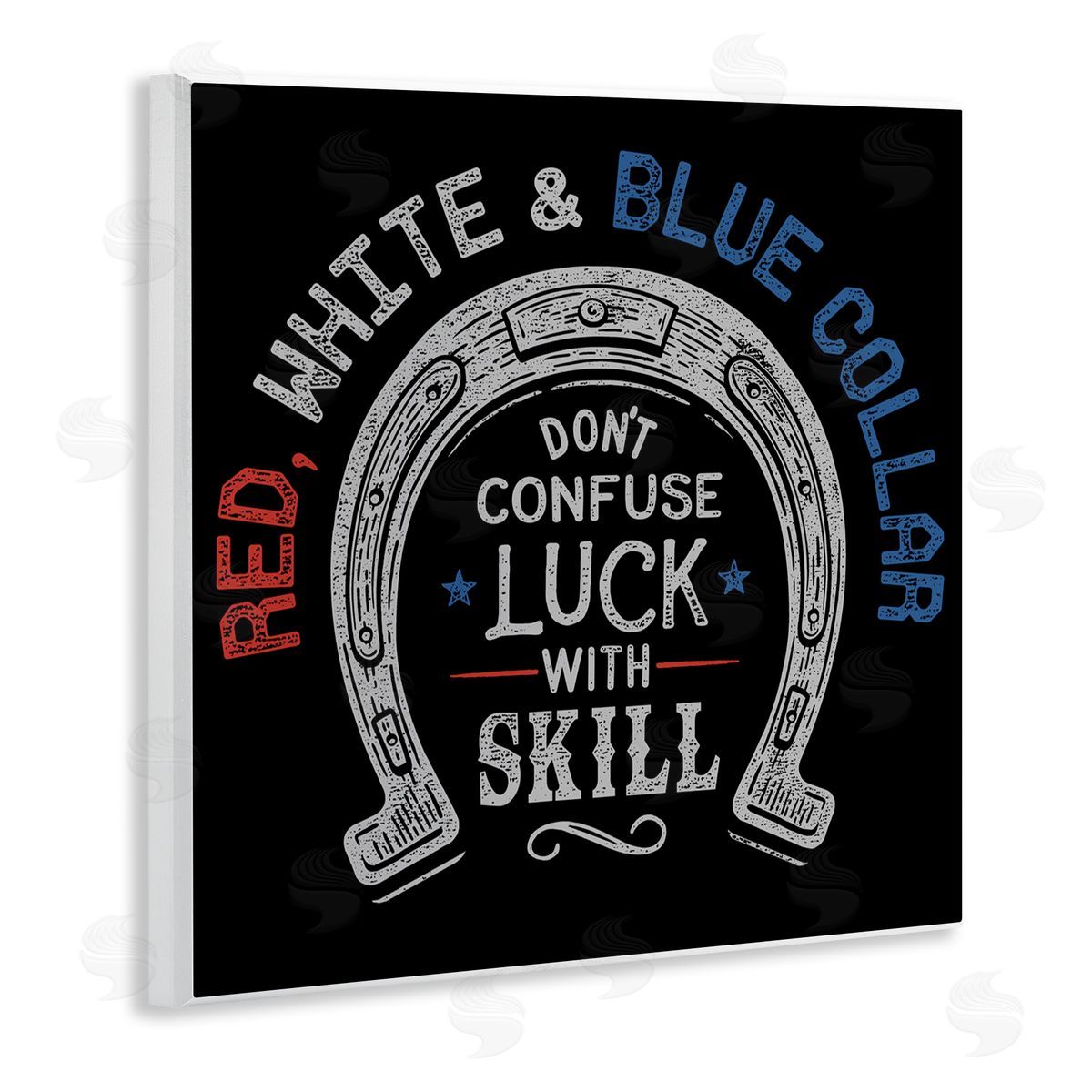 Jedco Brands, Inc. Don't Confuse Luck with Skill Canvas Wall Art Print