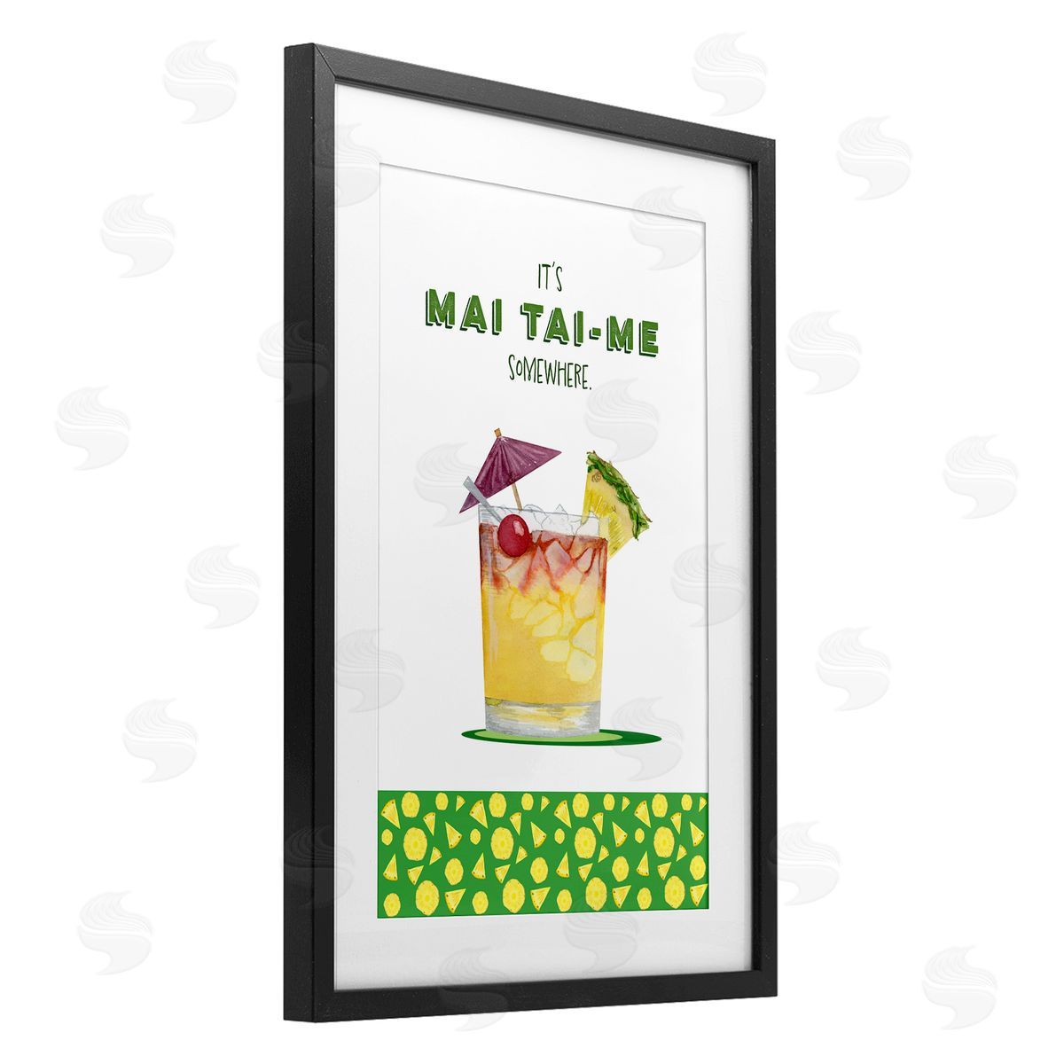 Brett Blumenthal Mai Tai-me Somewhere Cocktail Canvas Wall Art Print
