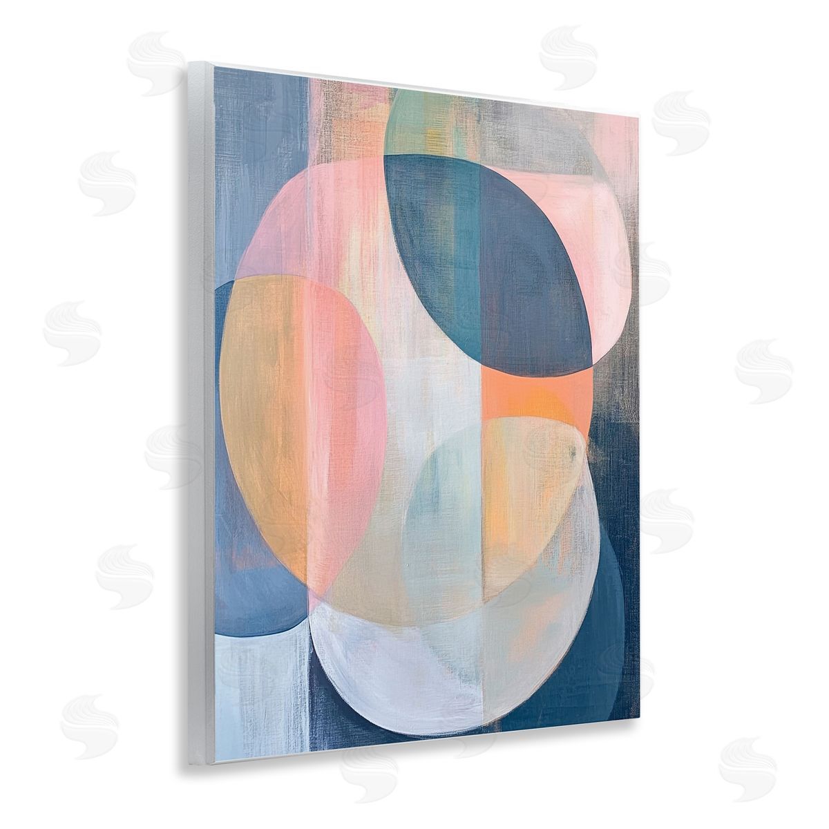 Ramona Murdock Pastel Round Geometrics Canvas Wall Art Print