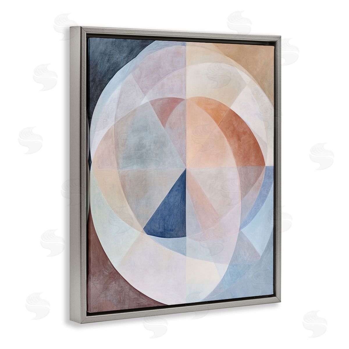 Ramona Murdock Curved Pastel Geometrics Canvas Wall Art Print