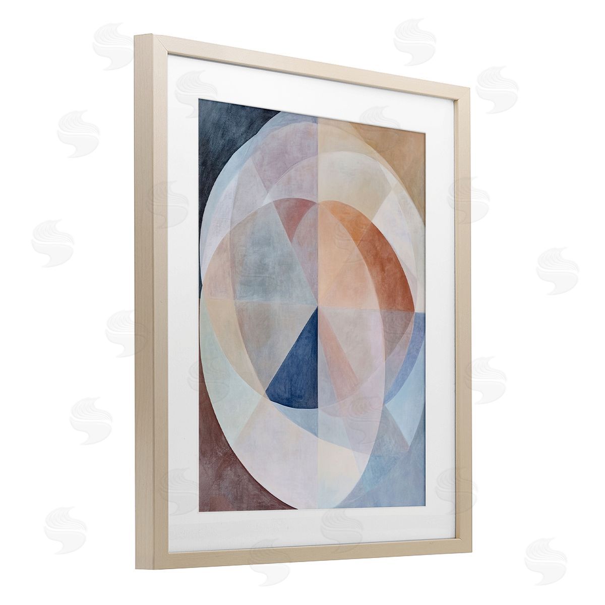 Ramona Murdock Curved Pastel Geometrics Canvas Wall Art Print