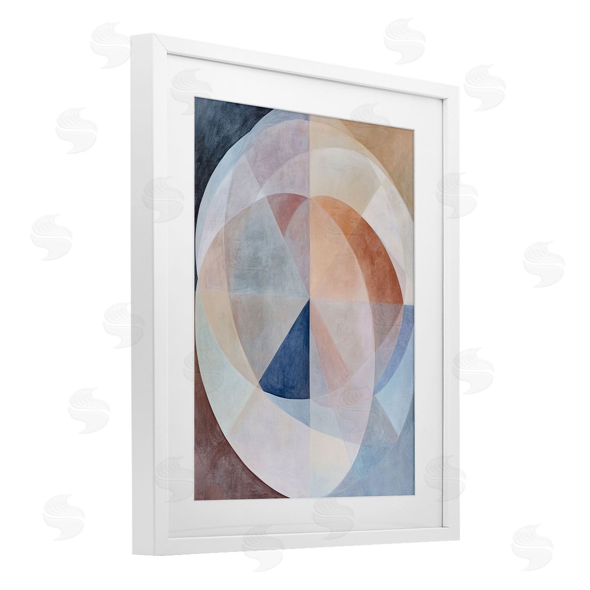 Ramona Murdock Curved Pastel Geometrics Canvas Wall Art Print