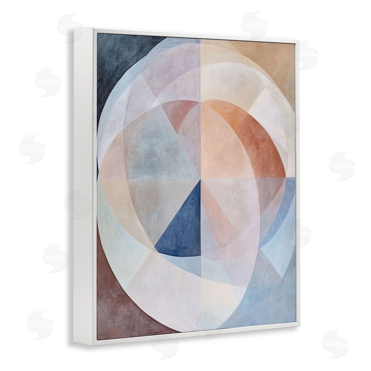 Ramona Murdock Curved Pastel Geometrics Canvas Wall Art Print