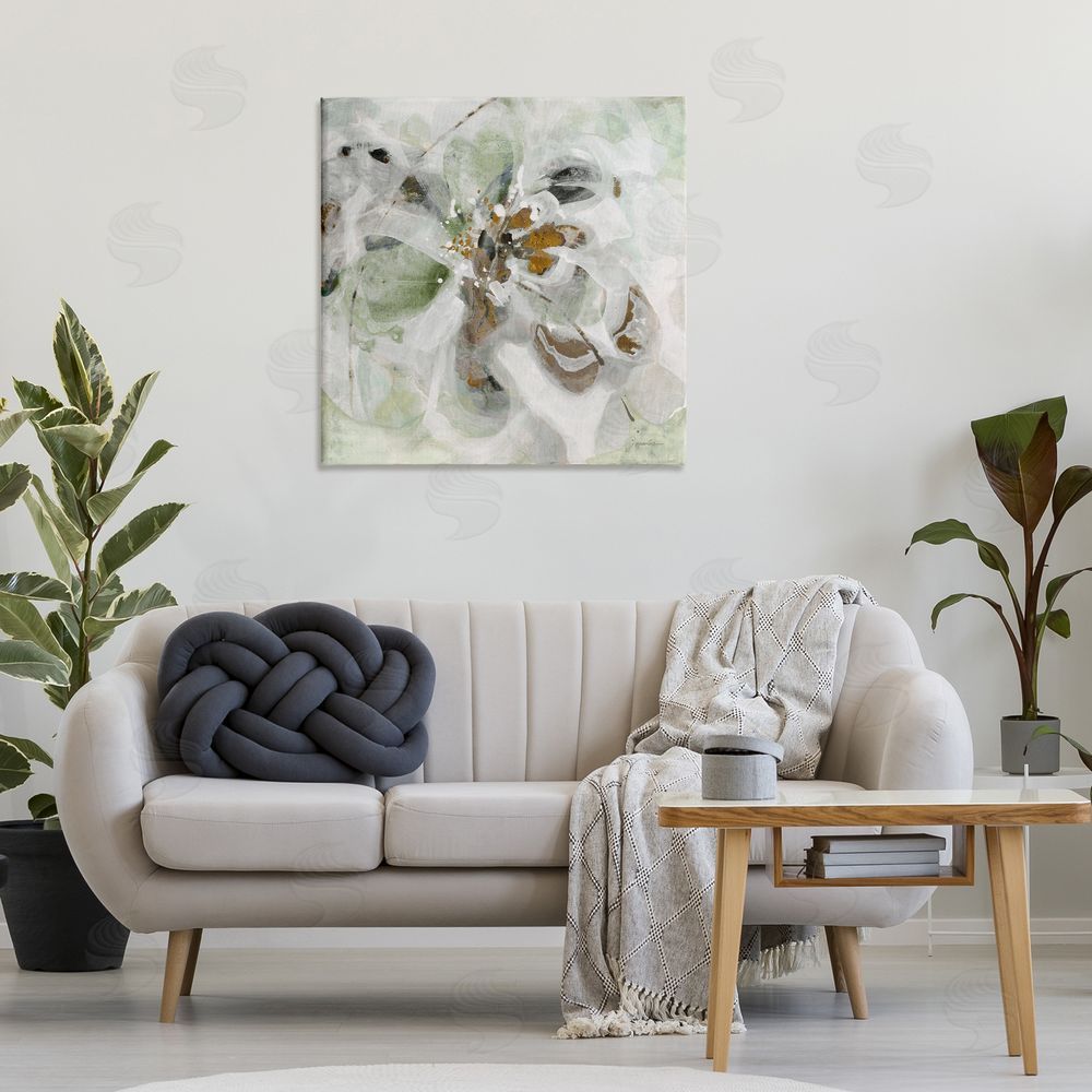Liz Jardine Solemn Neutrals Abstraction Printed Wall Art in Room