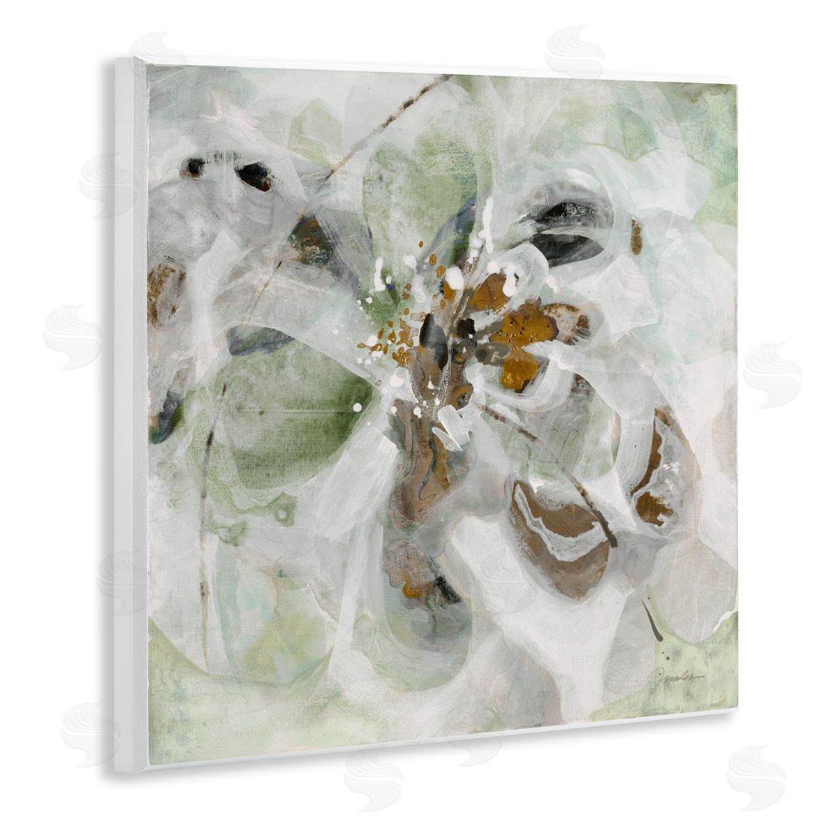 Liz Jardine Solemn Neutrals Abstraction Wall Plaque Art Print