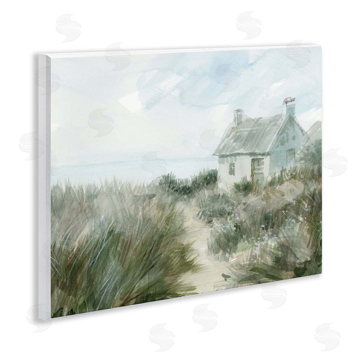 Danhui Nai Simple Windswept Cottage Wall Plaque Art Print
