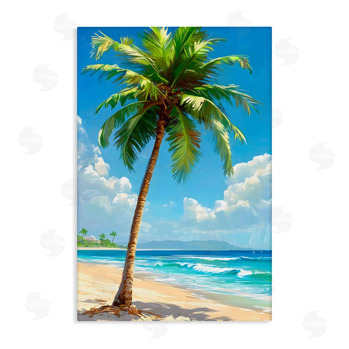 LSR Design Studio Shade From Palm Trees Canvas Wall Art Print