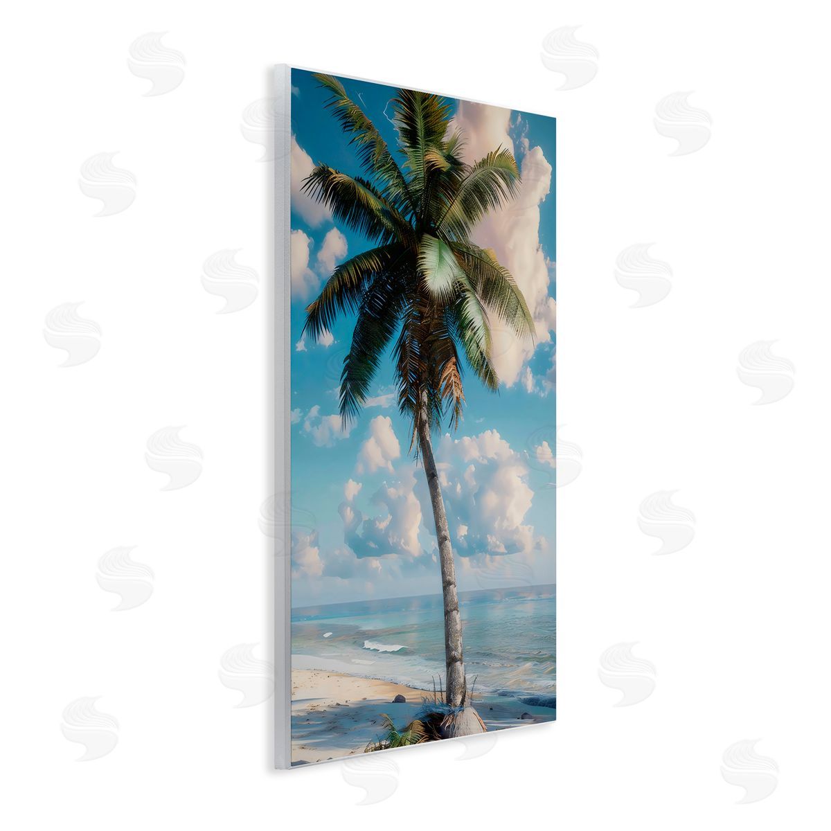 LSR Design Studio Green Palm Relaxation Wall Plaque Art Print