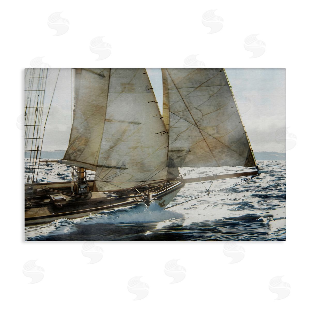 LSR Design Studio Ship Sails In Motion Canvas Wall Art Print