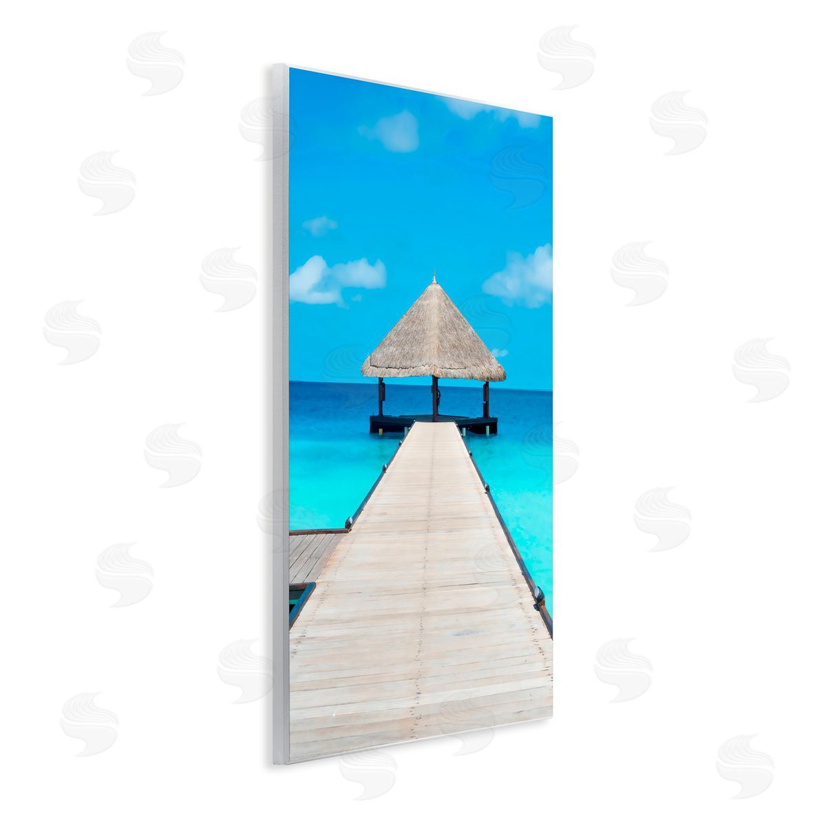 LSR Design Studio On The Water Tropical Jetty Wall Plaque Art Print
