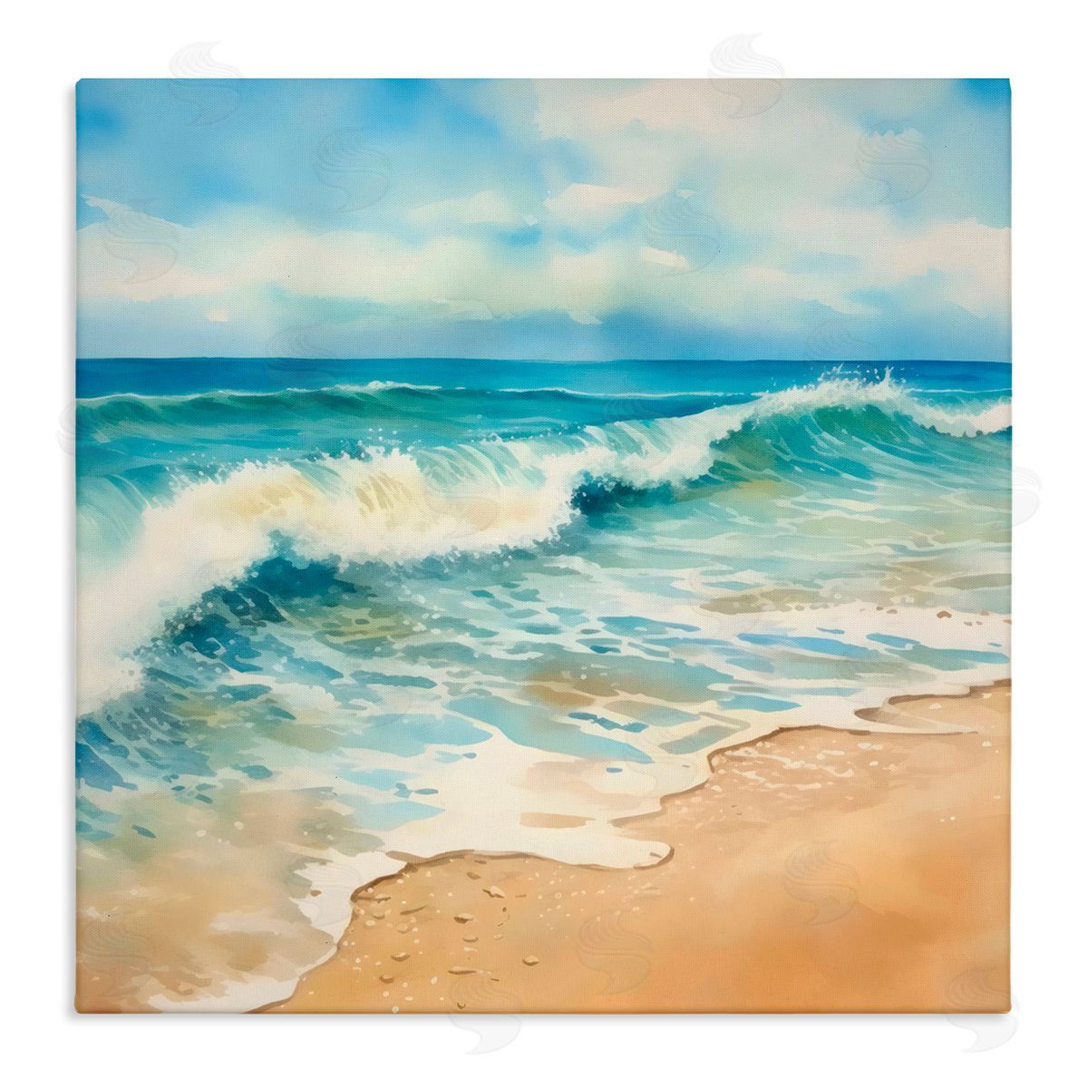 LSR Design Studio Hear The Waves Coast Canvas Wall Art Print