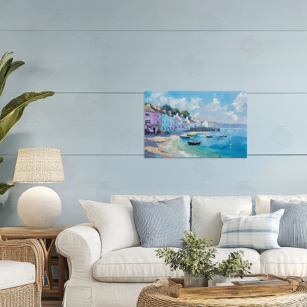 LSR Design Studio A Place To Stay Scenery Printed Wall Art in Room