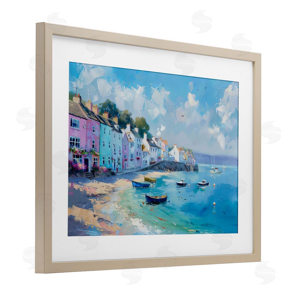 LSR Design Studio A Place To Stay Scenery Birch Framed Print Under Glass Art