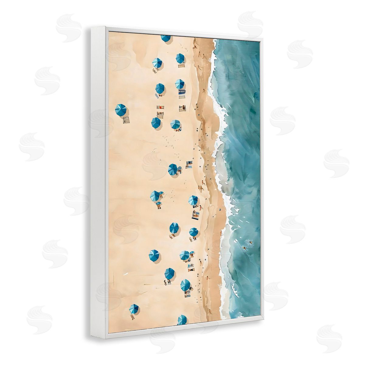 LSR Design Studio Beach Club Vacation White Frame Giclee Art Print