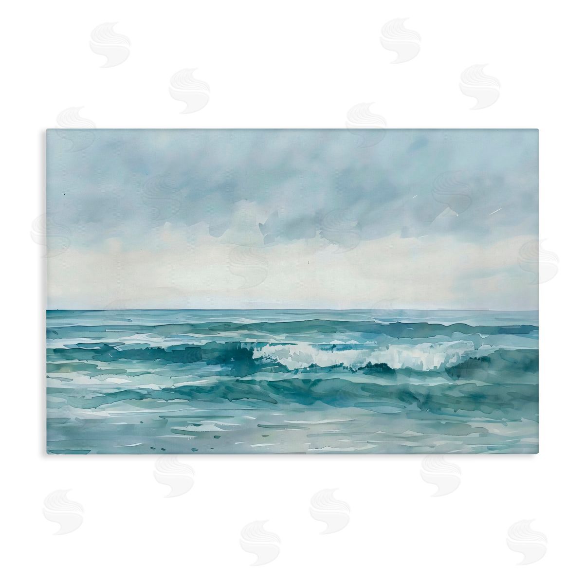 LSR Design Studio Dramatic Moody Shore Canvas Wall Art Print