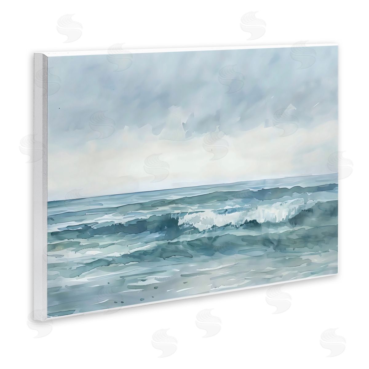 LSR Design Studio Dramatic Moody Shore Wall Plaque Art Print