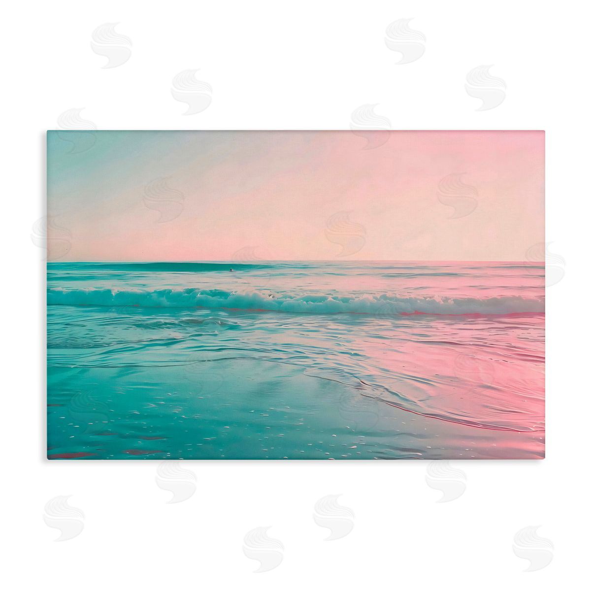 LSR Design Studio Sunset Collision Seascape Canvas Wall Art Print