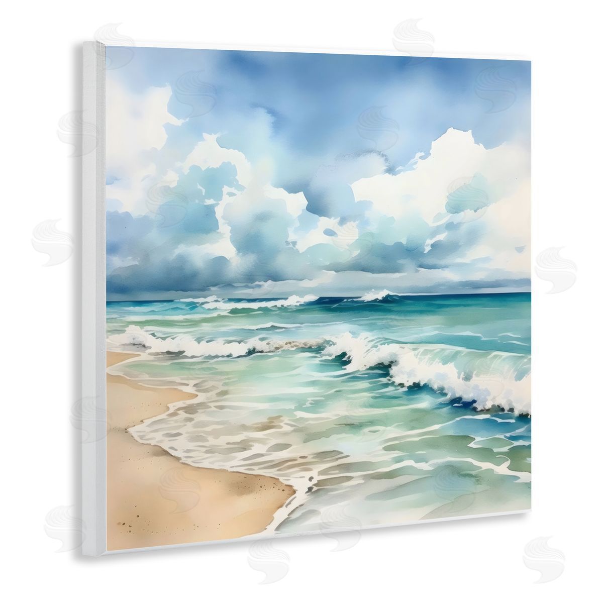 LSR Design Studio Sun Bleached Serene Coast Wall Plaque Art Print