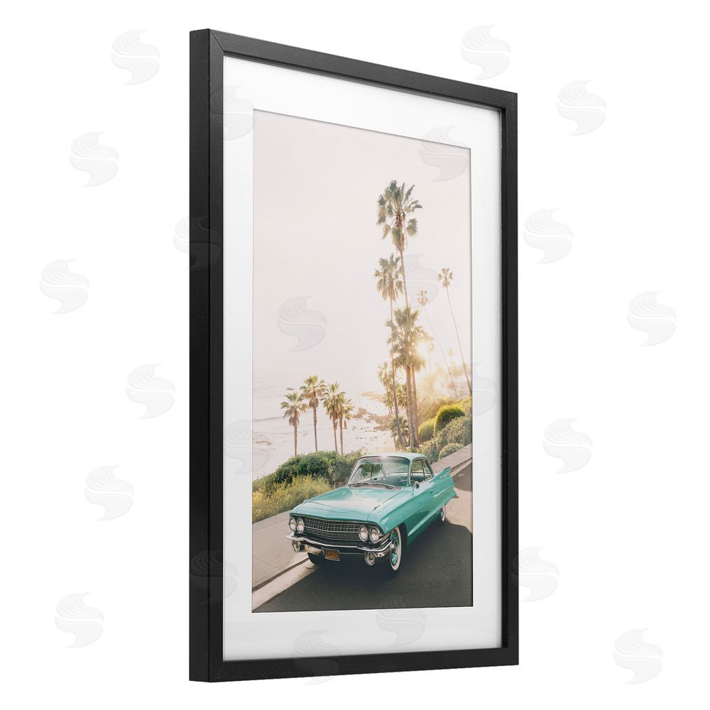 Sisi and Seb Sunlit Malibu Classic Black Framed Print Under Glass Art