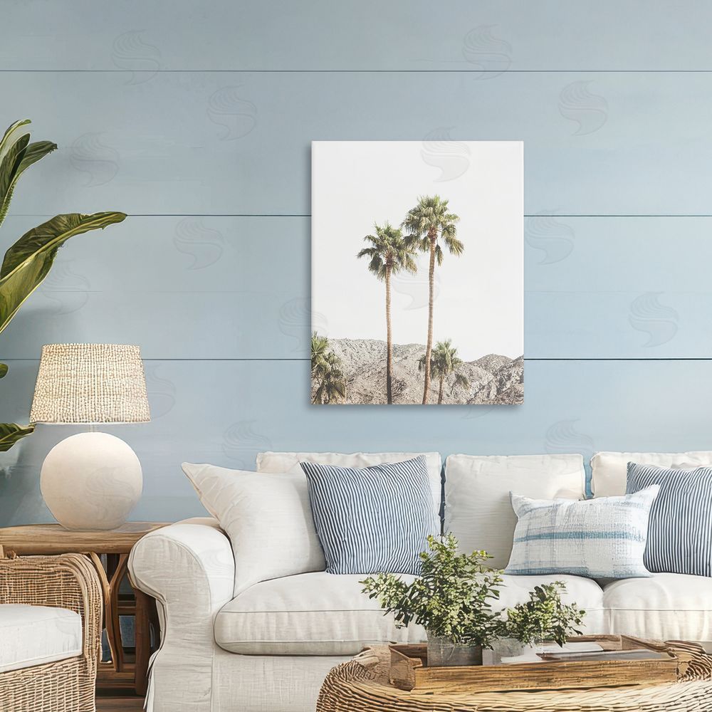 Sisi and Seb Palm Springs Looming Trees Printed Wall Art in Room