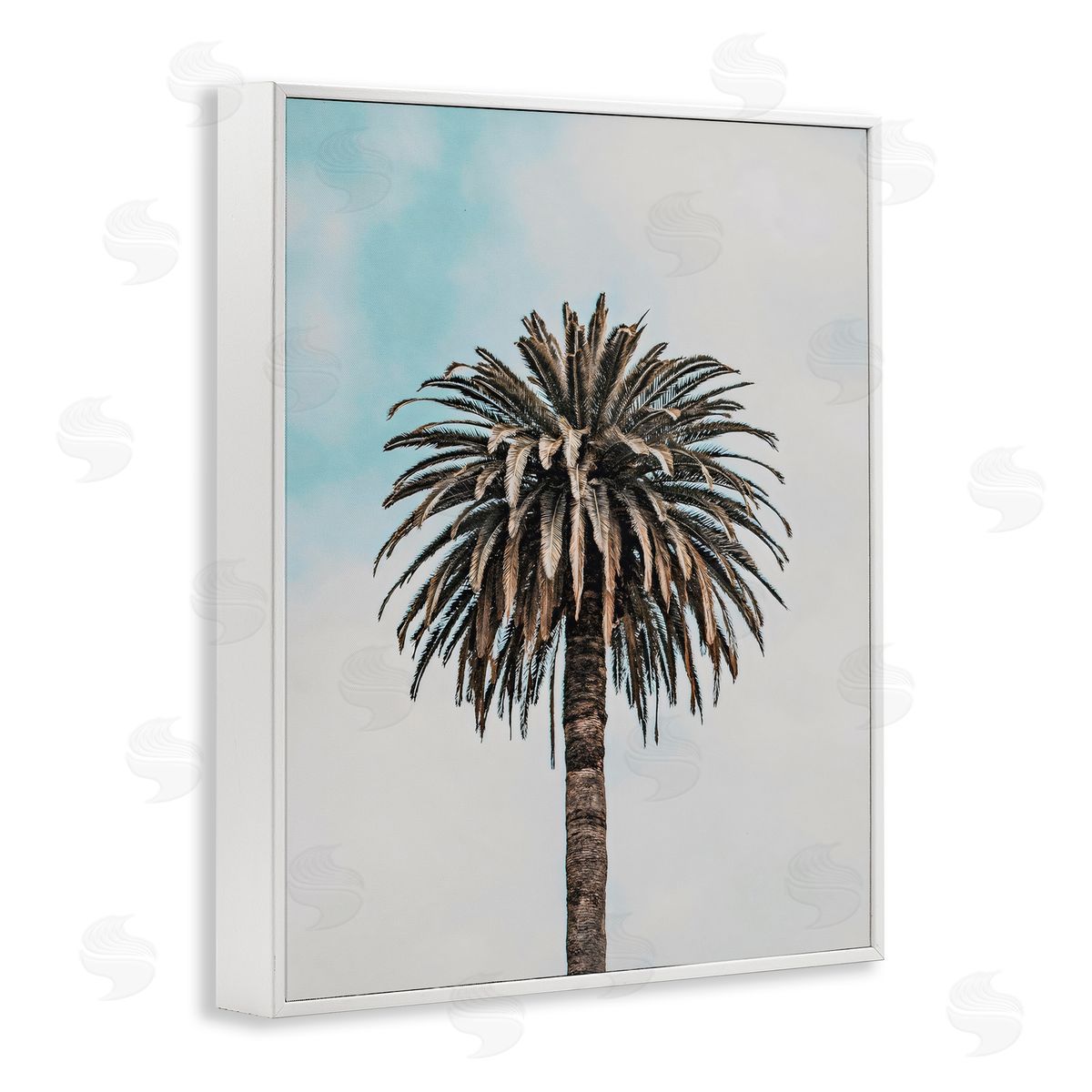LSR Design Studio Centric Elegant Palm White Frame Giclee Art Print