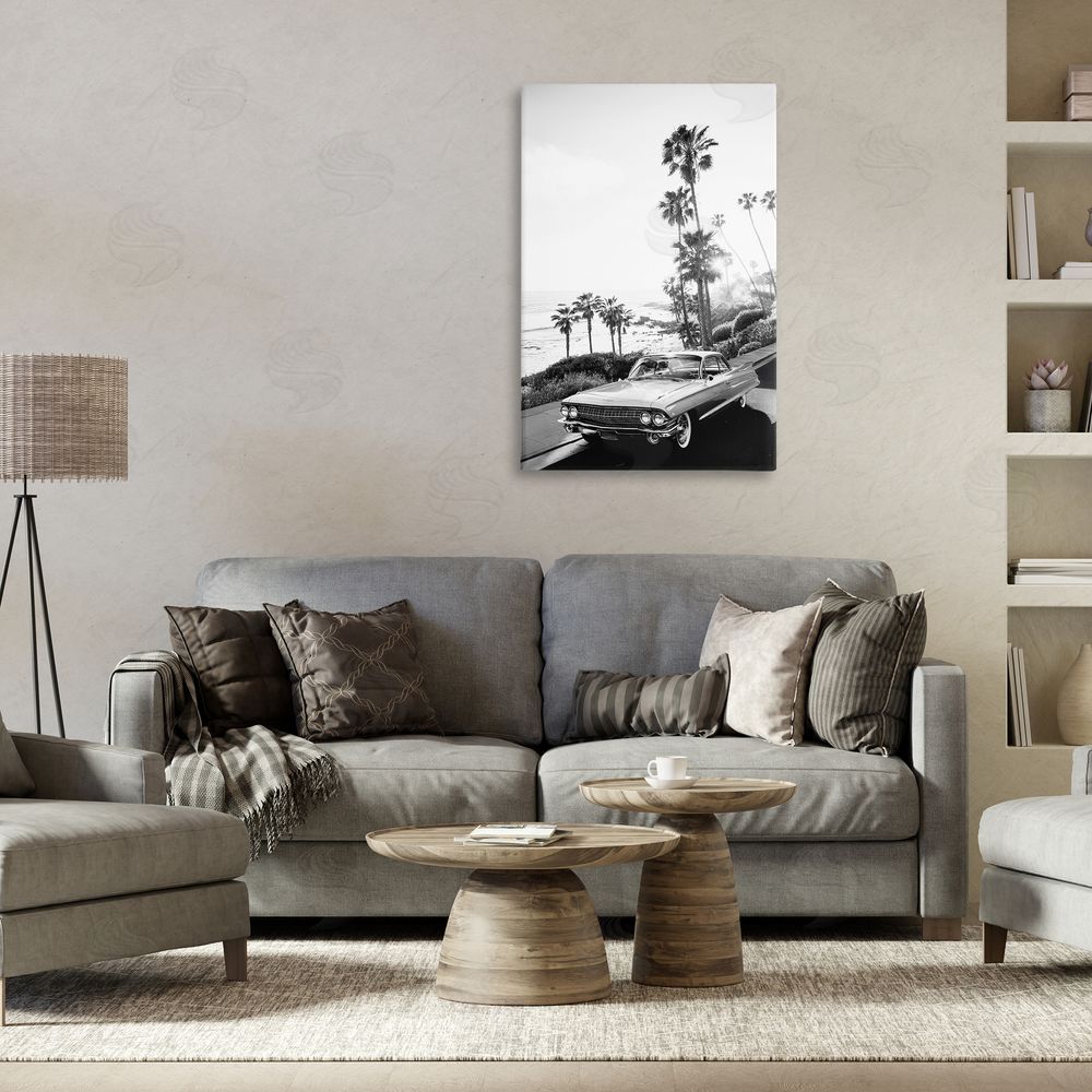 Sisi and Seb Malibu Classic Black & White Printed Wall Art in Room