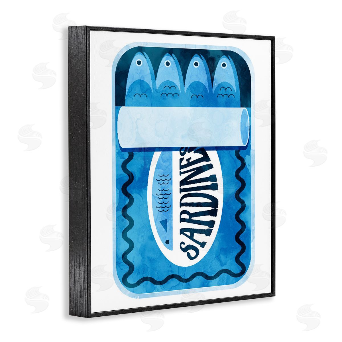 Lil' Rue Modern Canned Sardines Canvas Wall Art Print