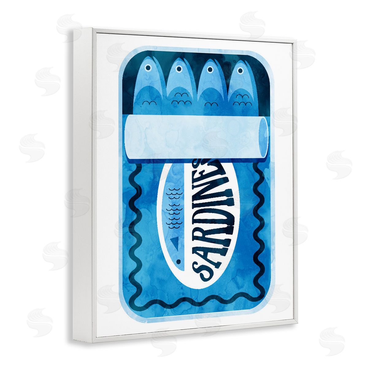 Lil' Rue Modern Canned Sardines Canvas Wall Art Print