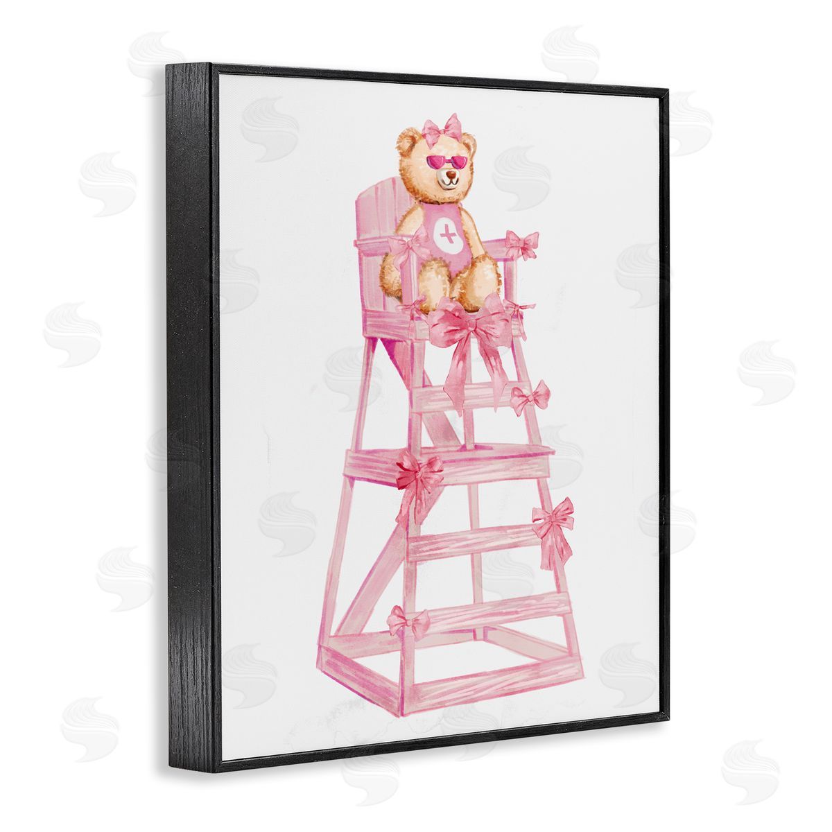 Ziwei Li Teddy Bear Life Guard Black Framed Giclee Art Print