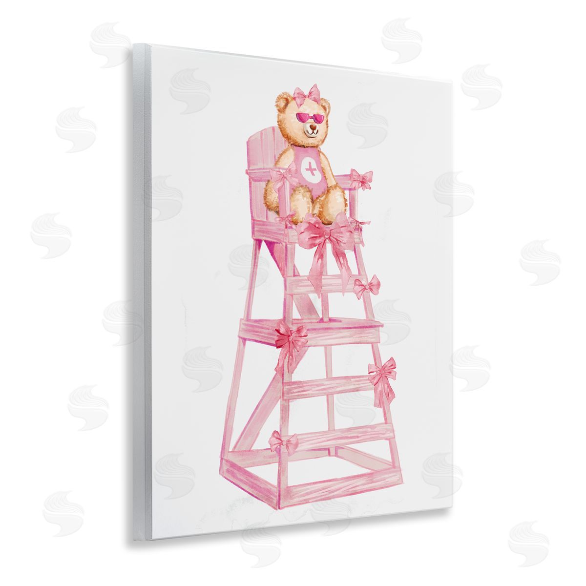 Ziwei Li Teddy Bear Life Guard Wall Plaque Art Print