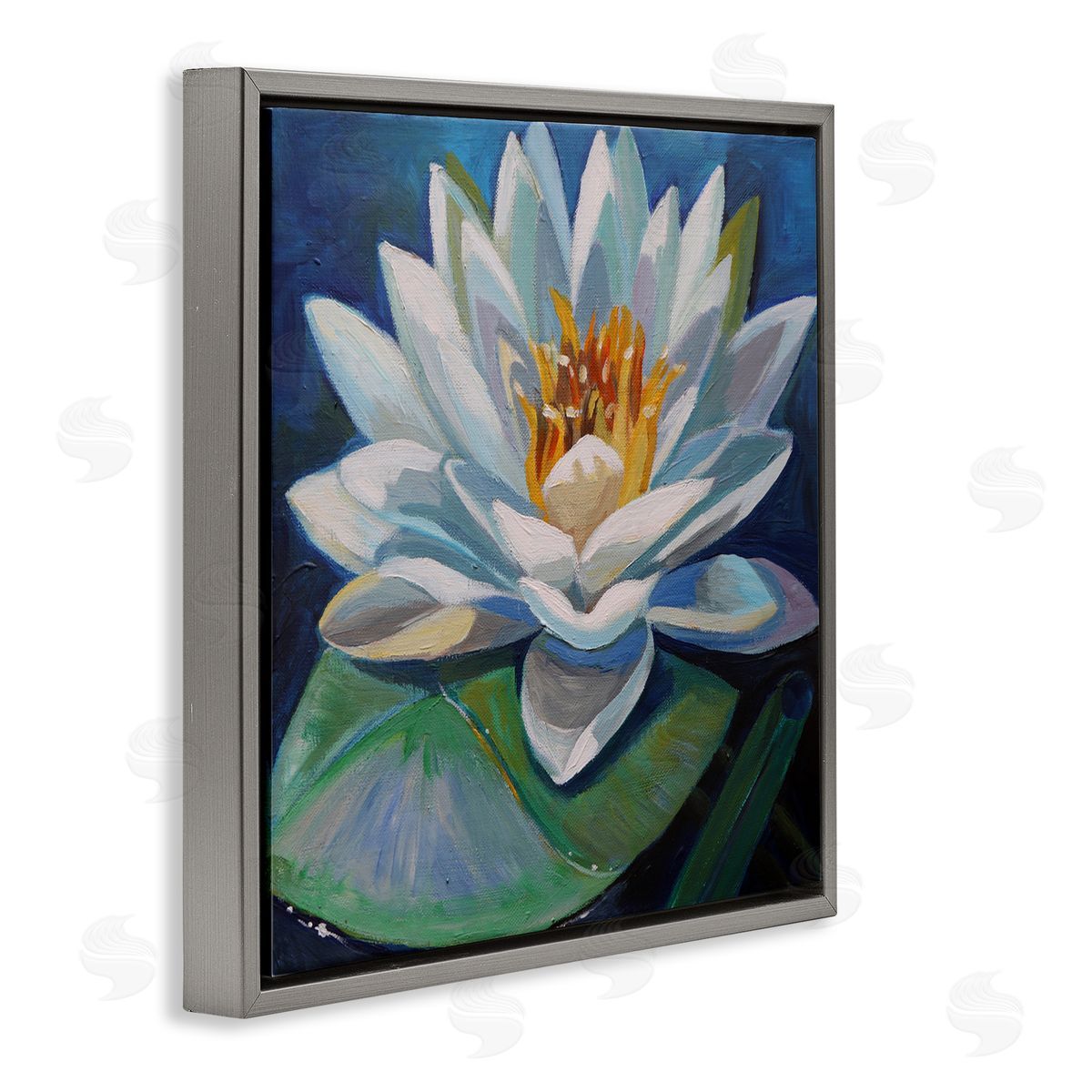 Violeta Vollmer Peaceful Lotus Flower Canvas Wall Art Print