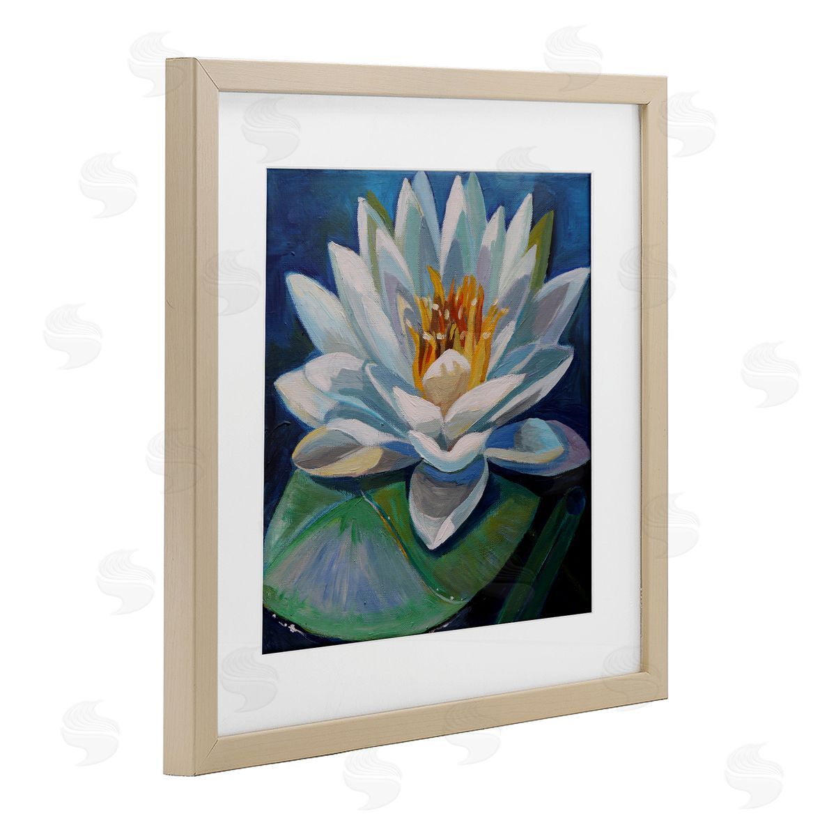 Violeta Vollmer Peaceful Lotus Flower Canvas Wall Art Print