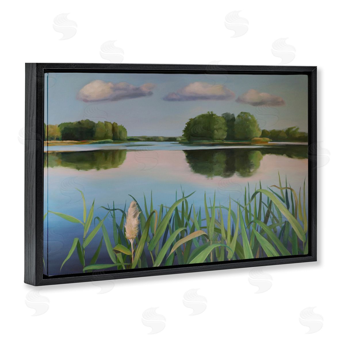 Violeta Vollmer Serene Marsh Reflection Canvas Wall Art Print