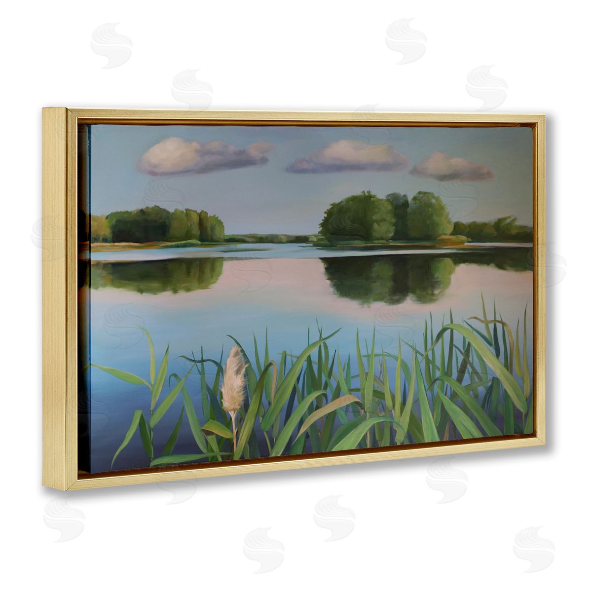 Violeta Vollmer Serene Marsh Reflection Canvas Wall Art Print