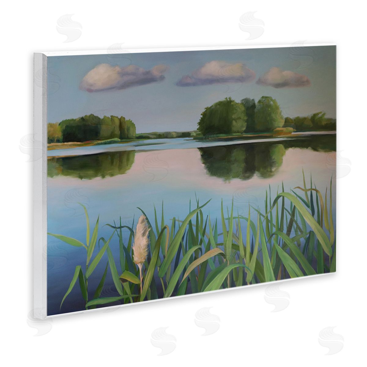 Violeta Vollmer Serene Marsh Reflection Canvas Wall Art Print