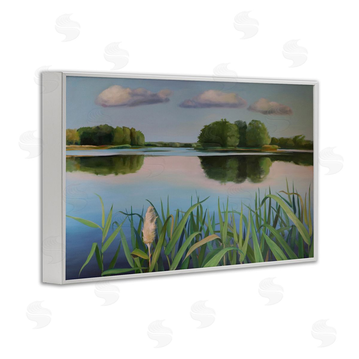 Violeta Vollmer Serene Marsh Reflection Canvas Wall Art Print