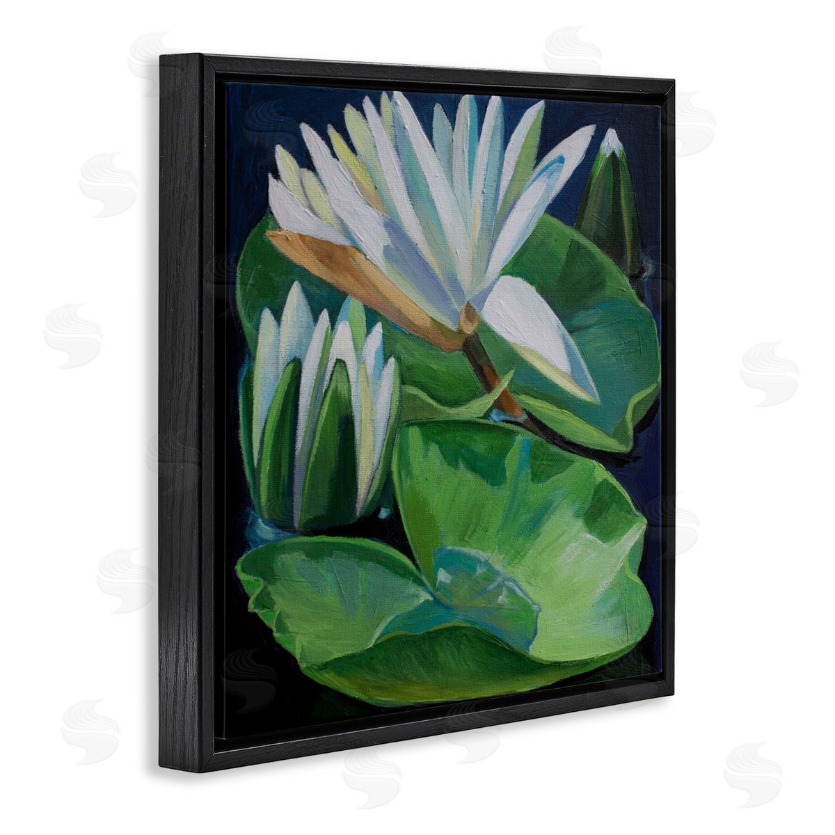 Violeta Vollmer Waterlilies & Lily Pads Canvas Wall Art Print