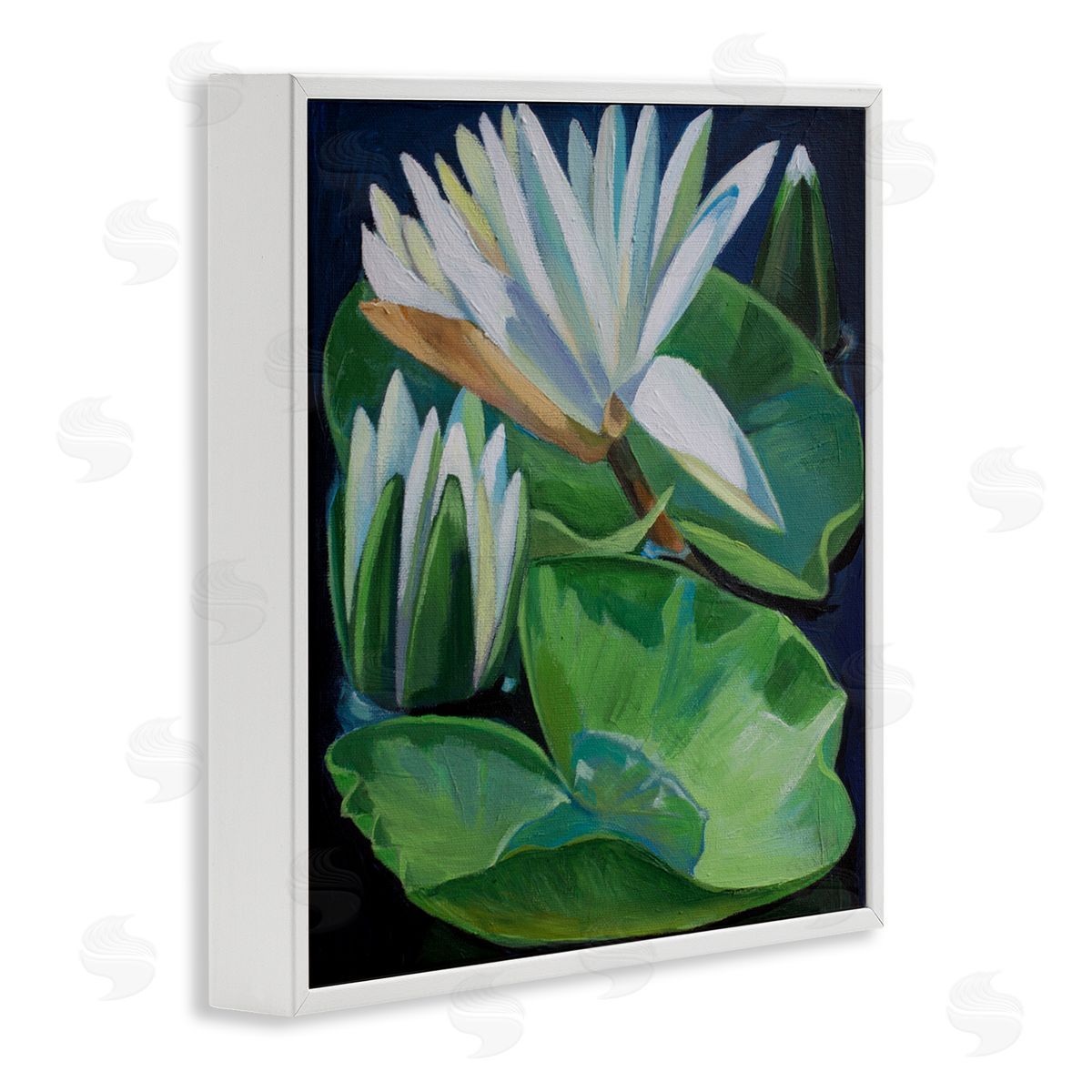 Violeta Vollmer Waterlilies & Lily Pads Canvas Wall Art Print