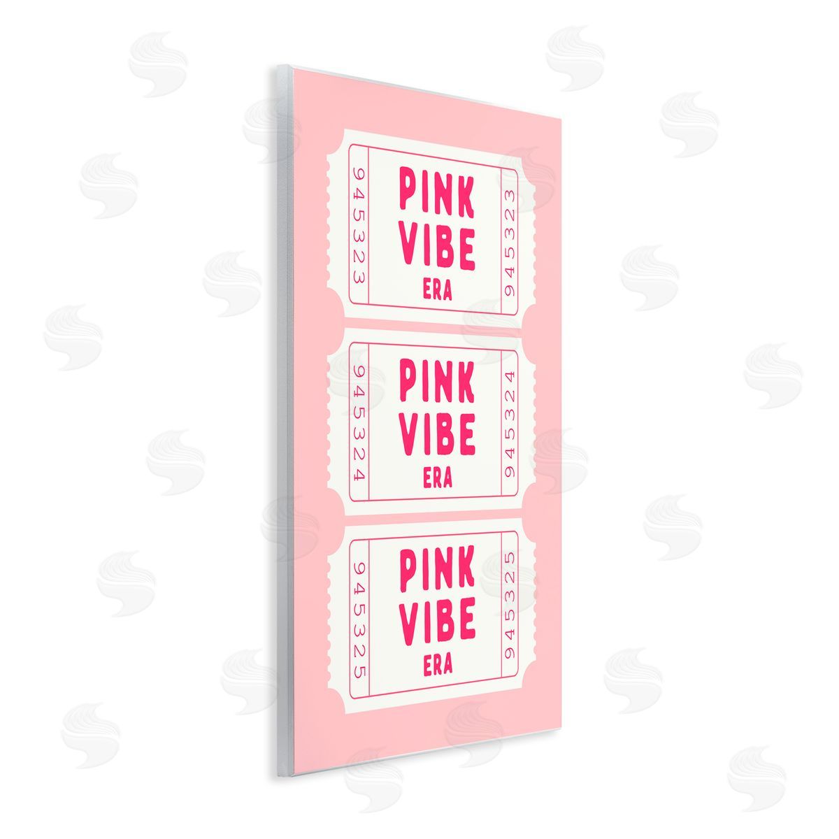Lettered and Lined Pink Vibe Era Tickets Wall Plaque Art Print