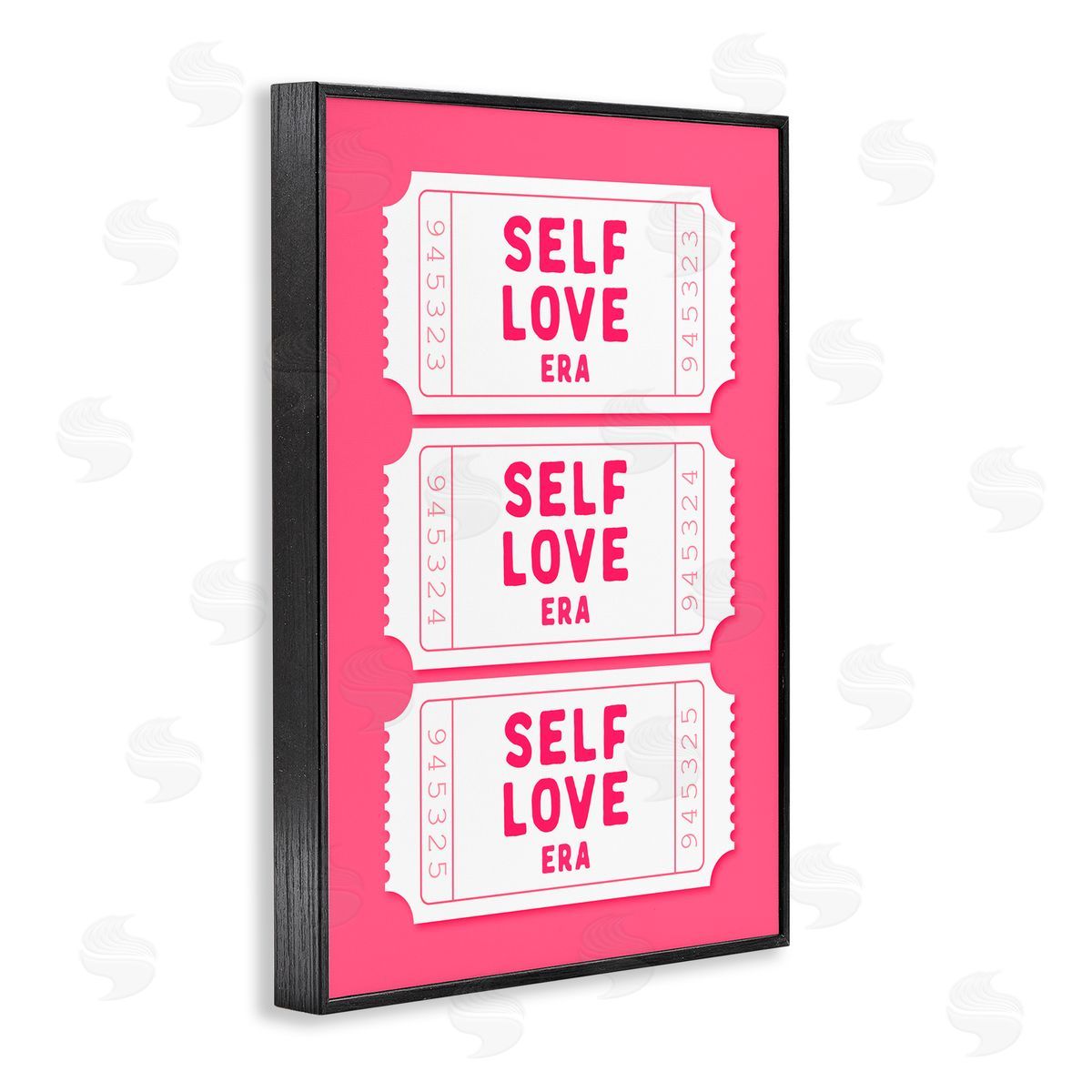 Lettered and Lined Self Love Era Tickets Black Framed Giclee Art Print