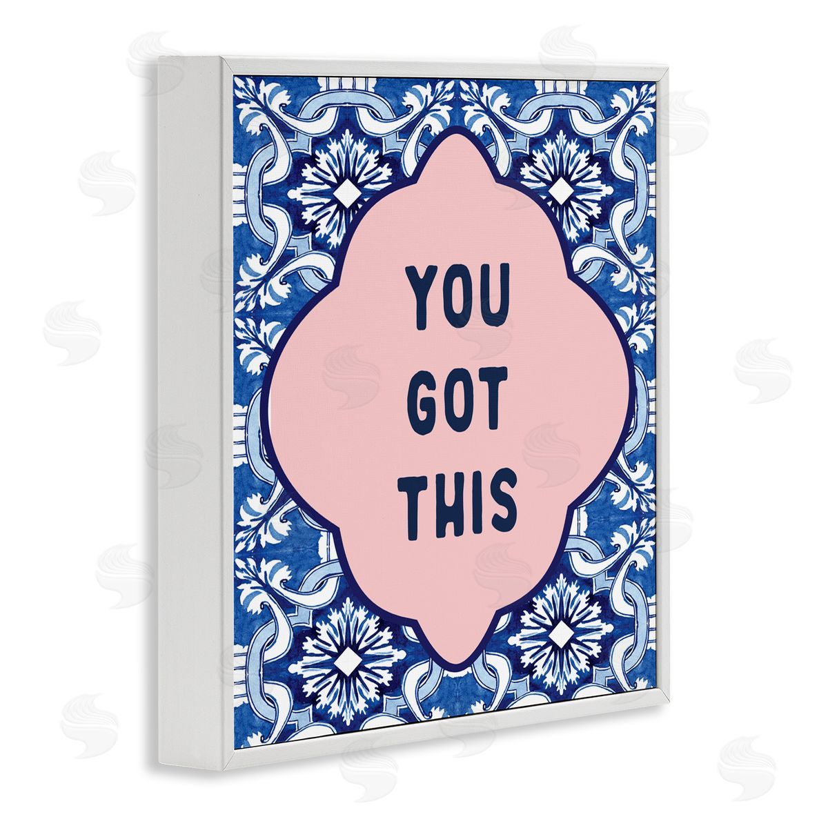 Lettered and Lined You Got This on Boho White Frame Giclee Art Print