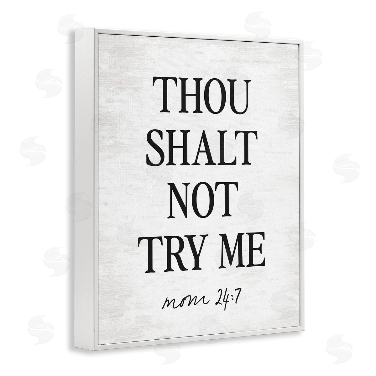 Lettered and Lined Funny Mom Biblical Verse White Frame Giclee Art Print
