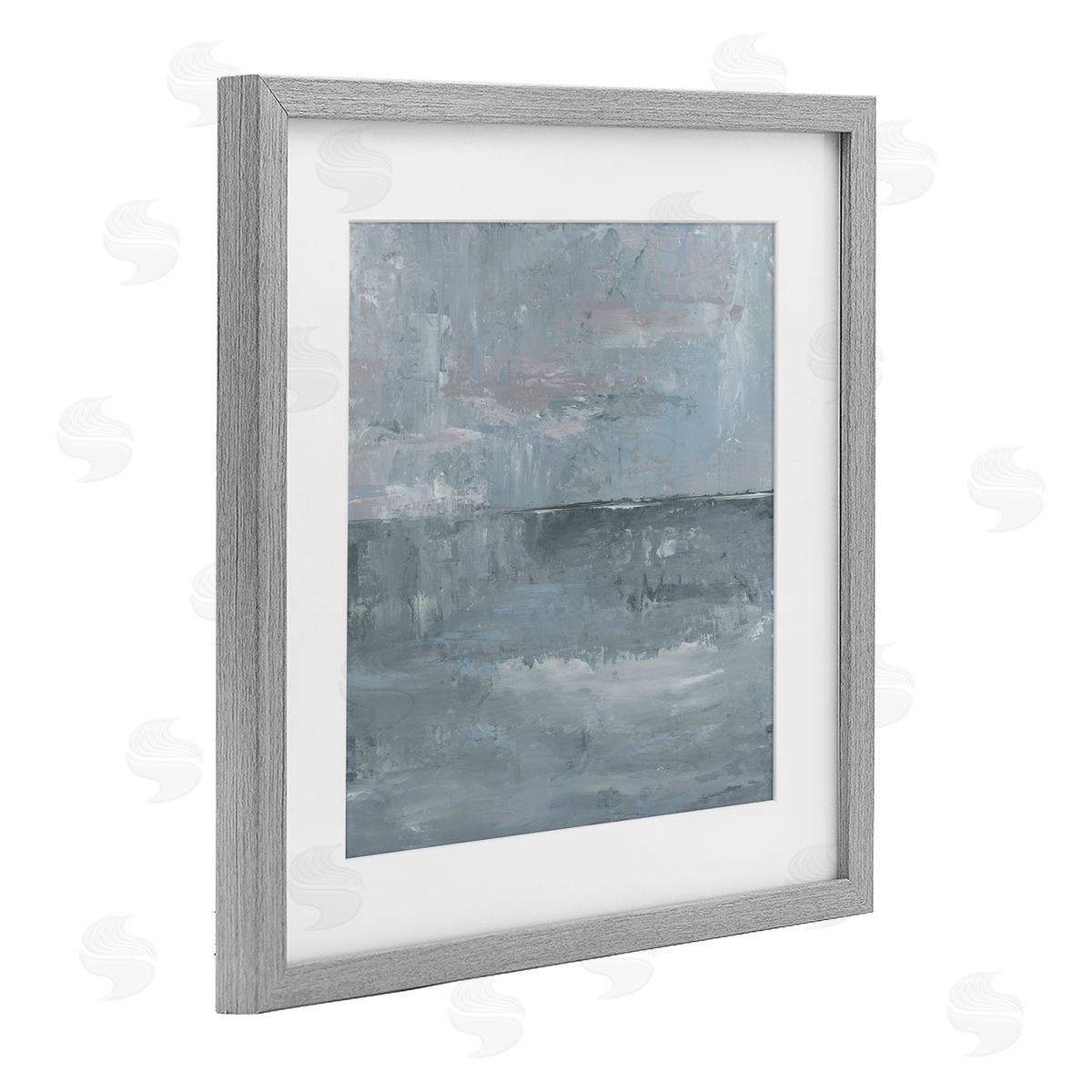 Kristen Dalpiaz Slate Tones Abstract Gray Framed Print Under Glass Art