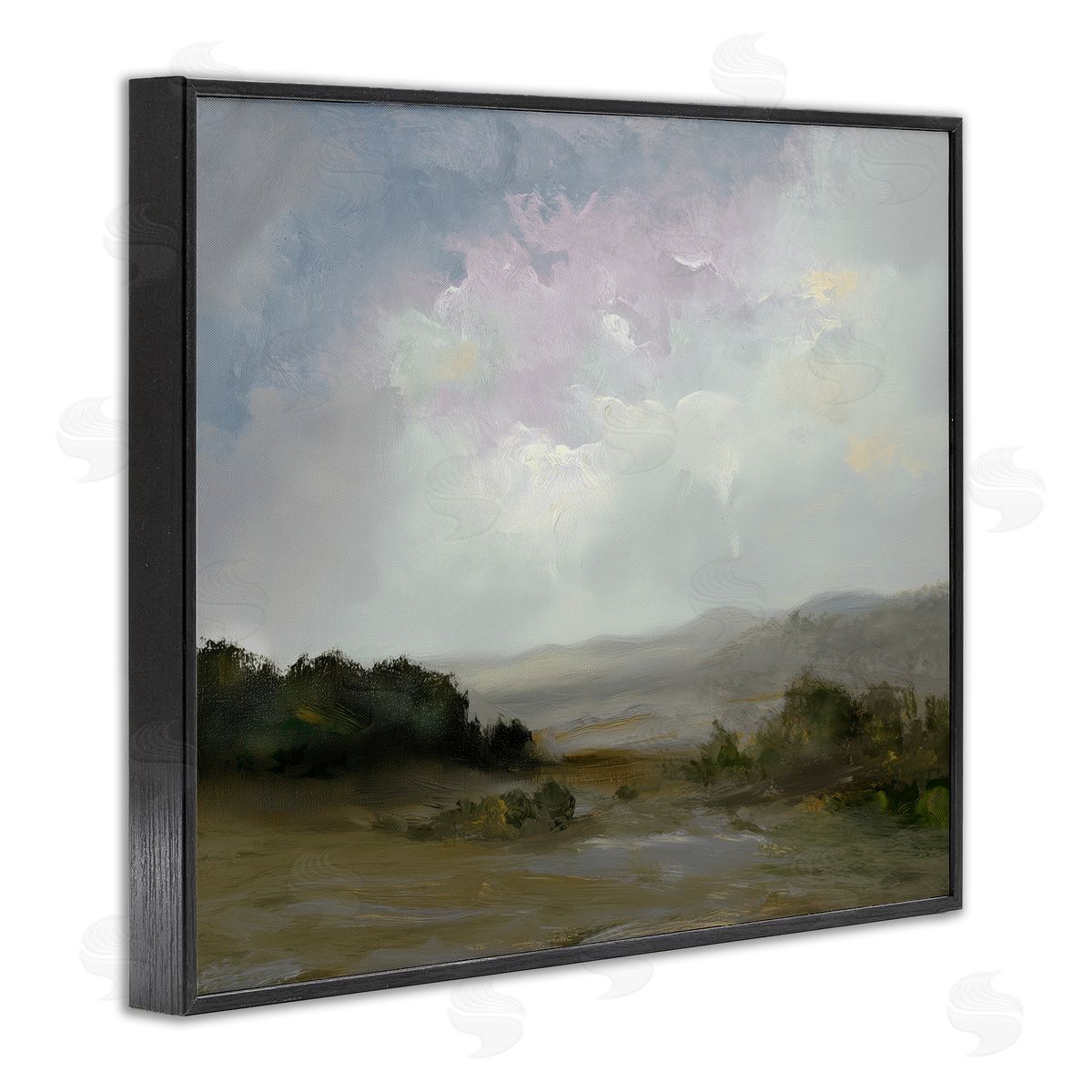 Annabelle Hall Refreshed Quiet Landscape Black Framed Giclee Art Print