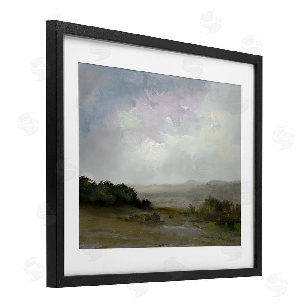 Annabelle Hall Refreshed Quiet Landscape Black Framed Print Under Glass Art