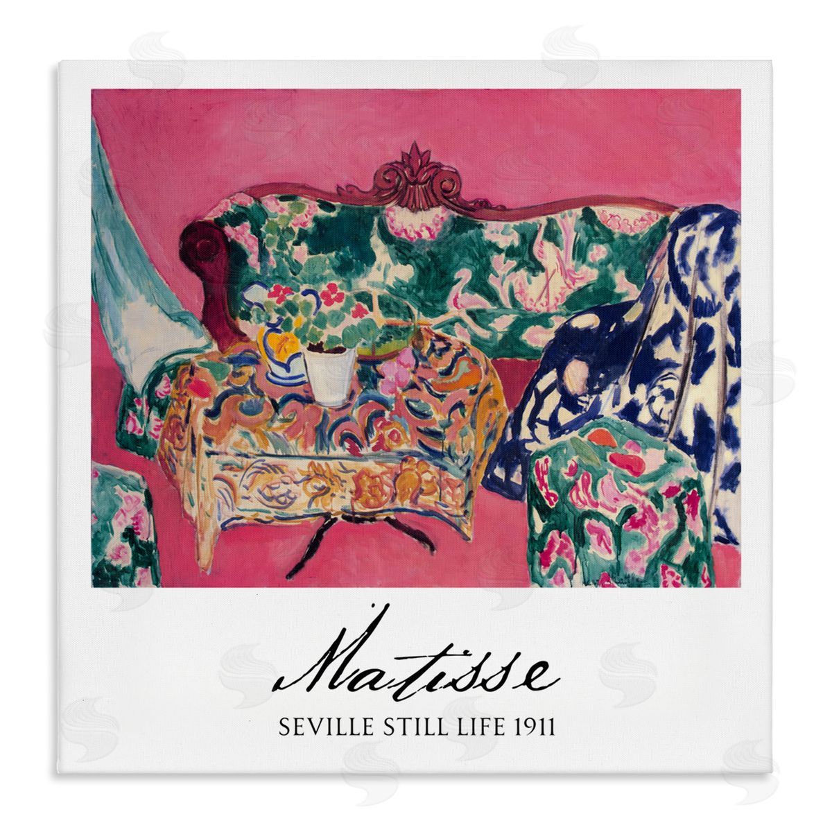 Vintage Hustle Matisse Seville Still Life Canvas Wall Art Print