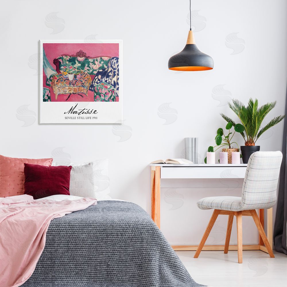 Vintage Hustle Matisse Seville Still Life Printed Wall Art in Room