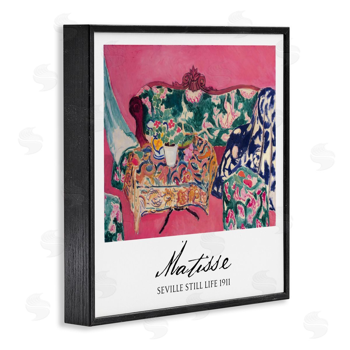 Vintage Hustle Matisse Seville Still Life Black Framed Giclee Art Print